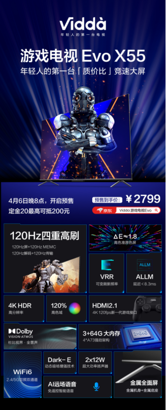 电视就是拿来玩的!Vidda发布2799元电竞级游戏电视Evo X550406(1)1637.png