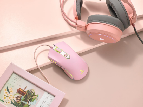 冰激凌色全家桶 雷柏V28S幻彩RGB电竞游戏鼠标冰激凌粉版图赏494.png