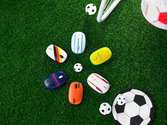 6款不同足球皮肤,雷柏M650多模无线鼠标球迷节日版视频364.png