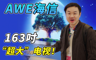 海信AWE这次玩个“大”的，带来163吋超大电视！