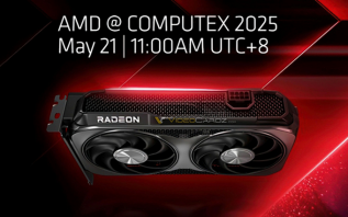 AMD官方公布Radeon RX 9060 XT显卡：台北电脑展见