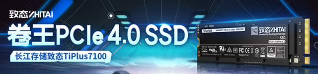 卷王PCIe 4.0 SSD 长江存储致态TiPlus7100