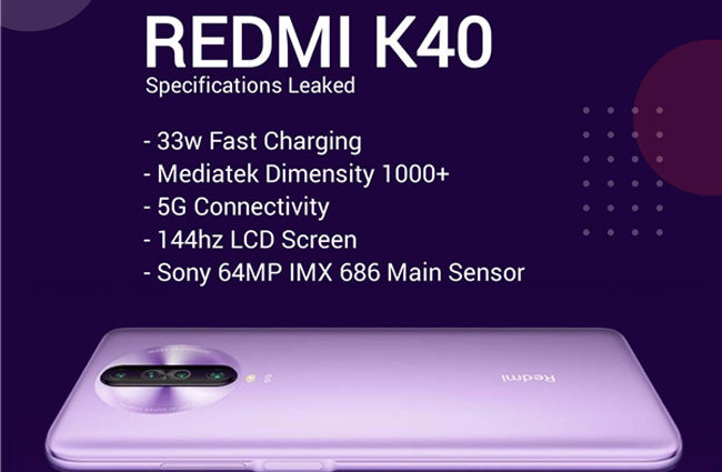 Redmi K40配置曝光  搭载联发科天玑1000+处理器