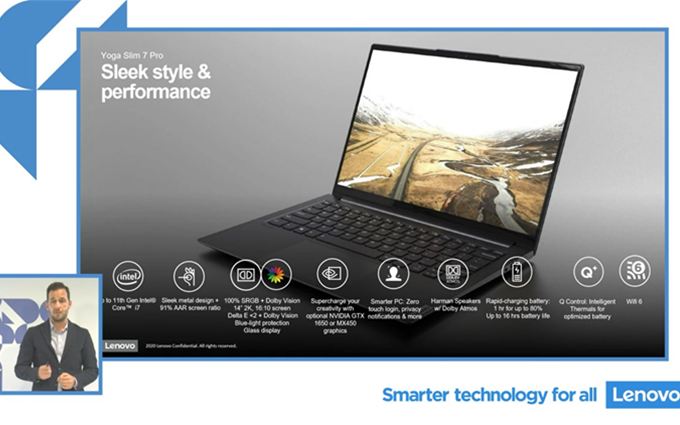 联想Yoga Slim 7 Pro笔记本曝光：英特尔11代酷睿处理器+MX450显卡
