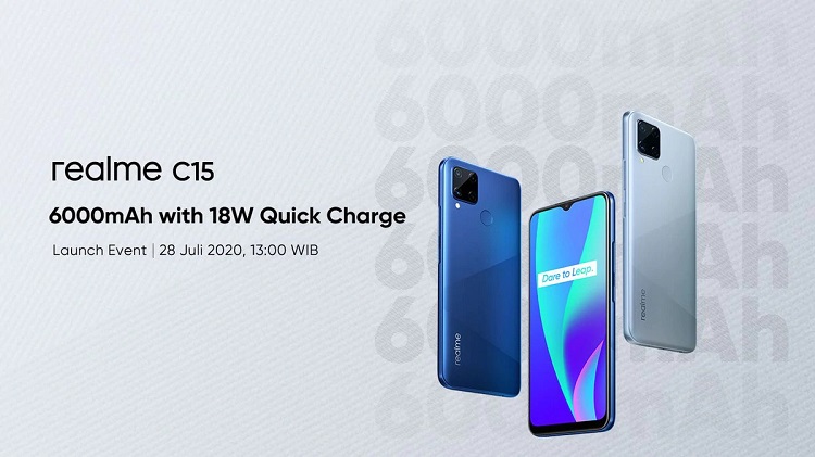 Realme C15将于7月28日在印尼发布