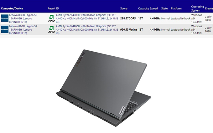 搭载R9 4900H处理器 联想新款拯救者游戏本曝光