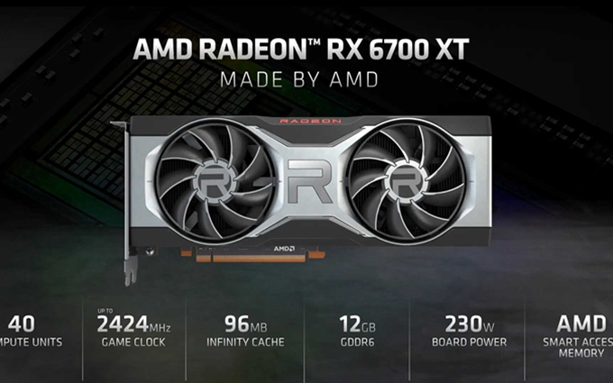 AMD官宣Radeon RX 6700 XT显卡：性能超2080 SUPER，3699元起