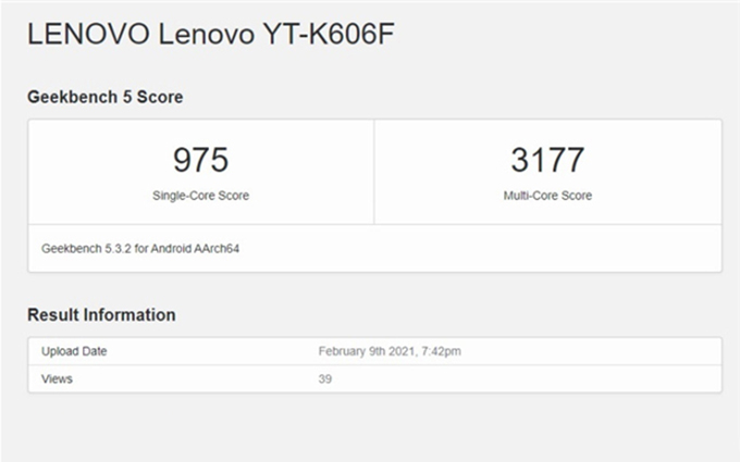 联想新平板现身Geekbench 将搭载高通骁龙870处理器