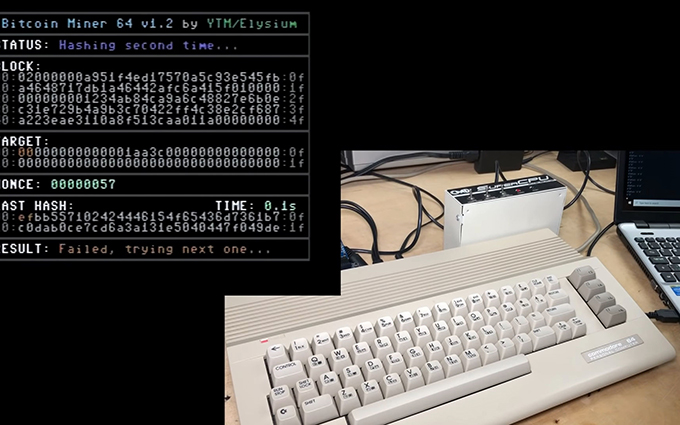 币圈的疯狂 39年前的老主机Commodore 64被破解挖矿