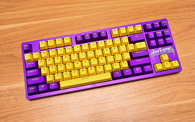 全新紫金轴带来优质手感，A87-DAREU定制轴键盘使用体验
