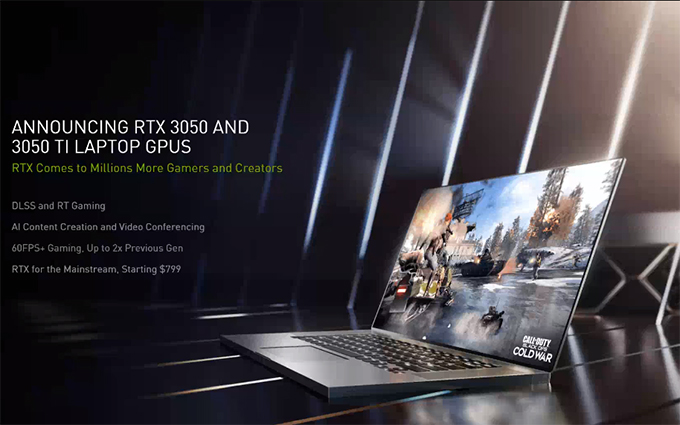 NVIDIA RTX 3050系列笔记本电脑GPU发布 光追特效首次进入主流型号