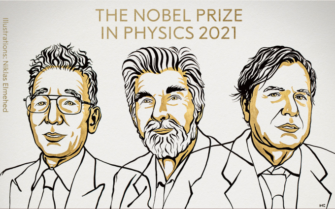 2021诺贝尔物理学奖公布，3位科学家共获奖项