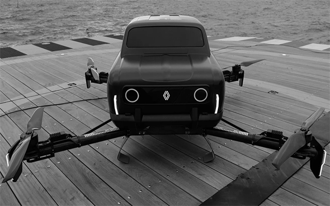 雷诺亮相Air4 复古飞行汽车，未来将在澳门展示