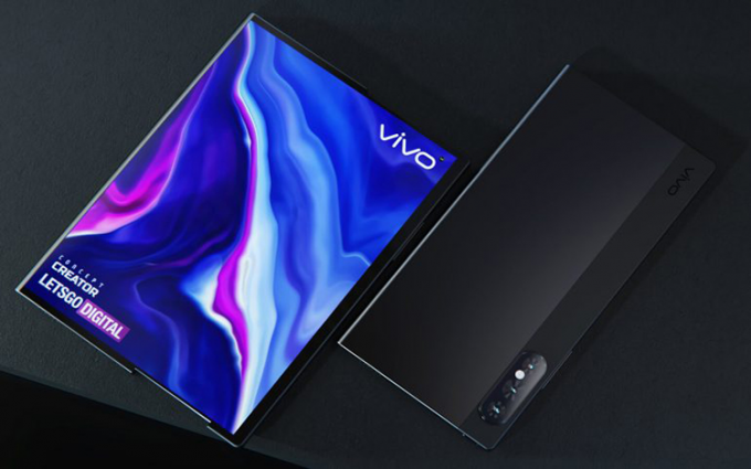vivo卷轴屏技术专利曝光 前置右上角挖孔后置三摄排列