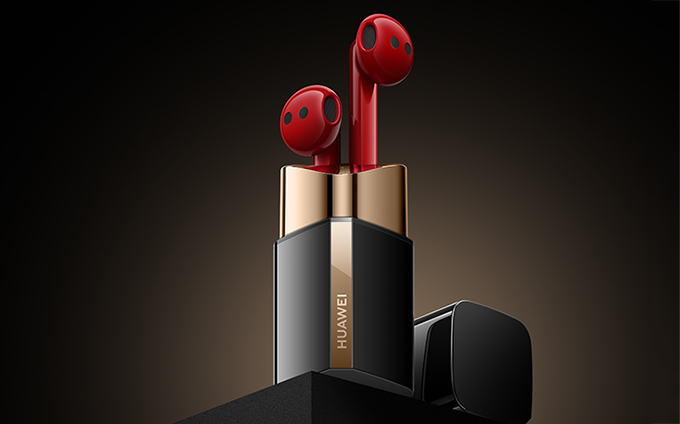 华为FreeBuds Lipstick真无线耳机在热点科技2021五星奖获:年度创新设计奖
