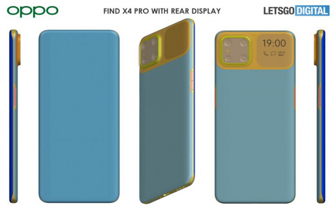 疑似OPPO Find X4 Pro手机外形图曝光 或加入屏下和副屏设计