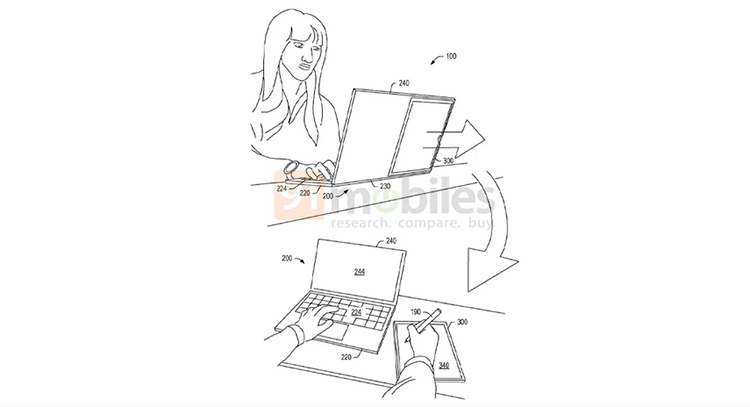 联想展示新技术专利 笔记本内置可拆卸式平板