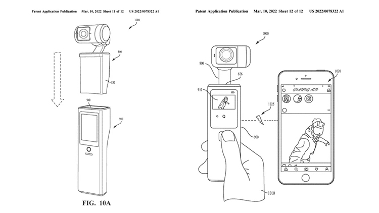 GoPro袖珍云台相机专利曝光 与大疆Pocket系列设计有些类似
