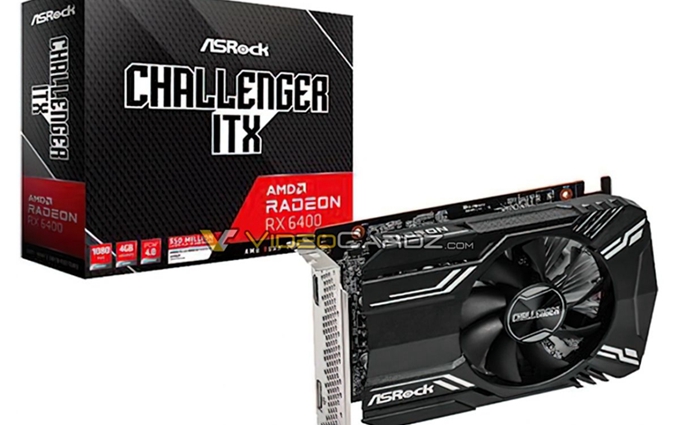 入门级显卡体积小巧：华擎Radeon RX 6400曝光