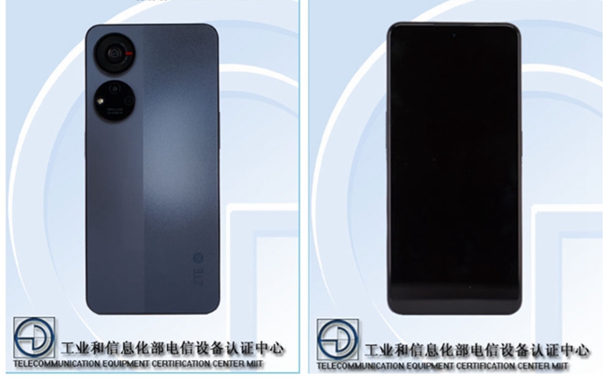 中兴5G新机入网证件照曝光，直角边框后置双圆环摄像模组