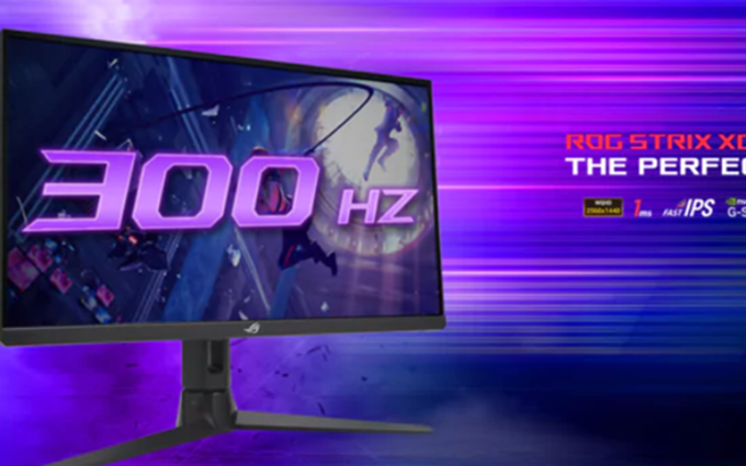 华硕推出ROG STRIX XG27AQMR显示器：2K分辨率搭配300Hz刷新率