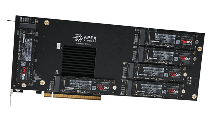 Apex储存推出X21 M.2扩展卡，100条通道，支持21个PCIe 4.0设备
