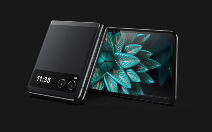 疑似moto Razr Lite折叠屏渲染图曝光 与后置双摄平行融合