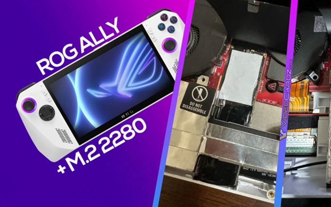 发烧友魔改ROG掌机：可塞下M.2 2280 SSD