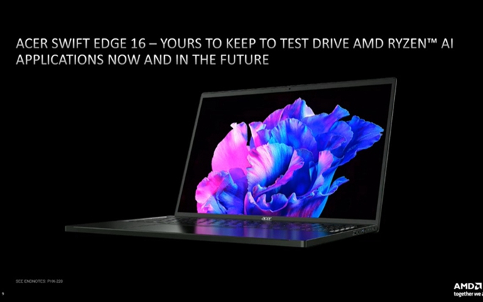 搭载AMD锐龙7 7840U处理器,宏碁Swift Edge 16打造AI PC体验