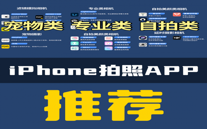 免费好用的iPhone拍照APP推荐