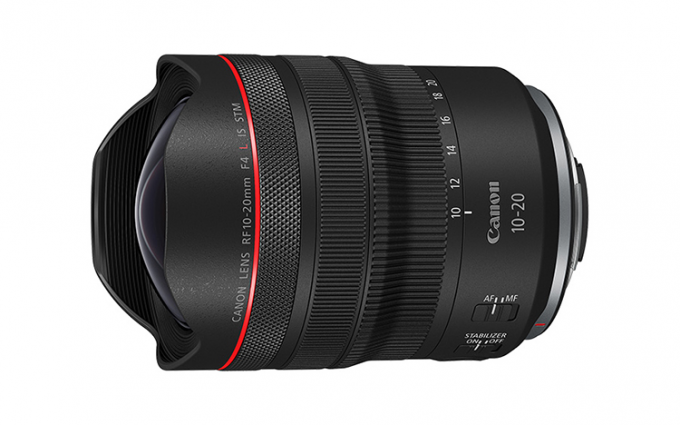 佳能发布RF10-20mm F4 L IS STM镜头 轻量化设计且有红圈加持