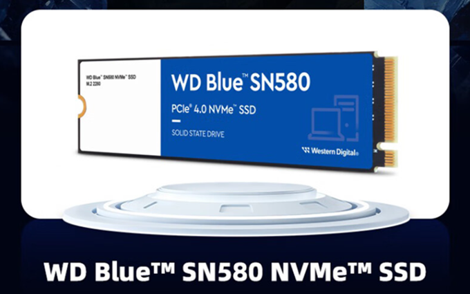 西部数据WD Blue SN580 NVMe SSD荣获2023五星奖：年度优秀产品奖