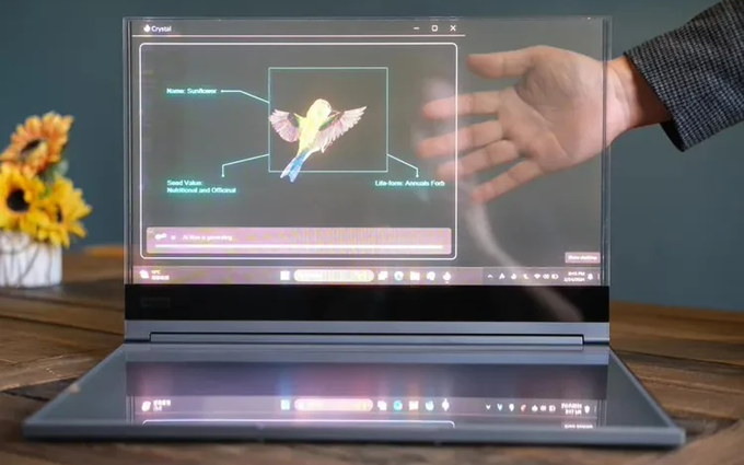 联想正式发布ThinkBook透明电脑：砍掉实体键盘，为创作者而生