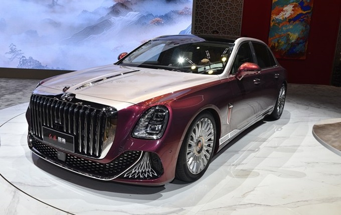 4.0T油电混动,对标幻影!红旗国雅北京车展正式亮相