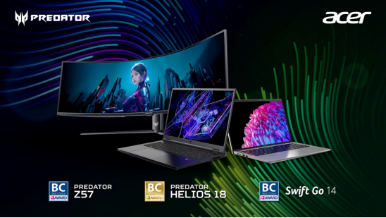 宏碁掠夺者战斧18荣获COMPUTEX “最佳选择奖”金奖  