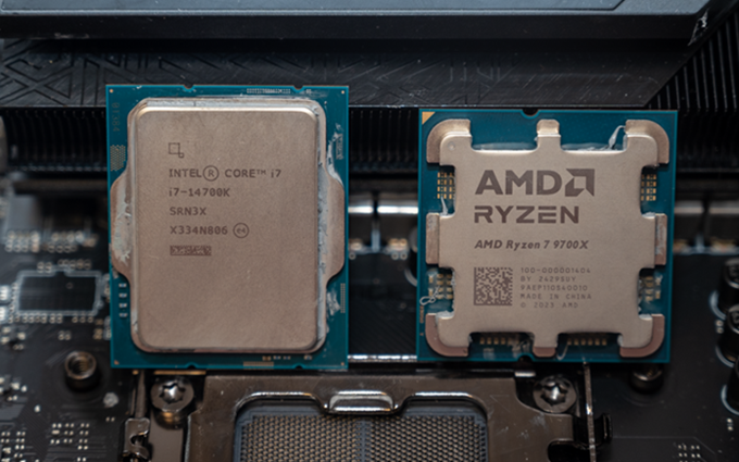 AMD锐龙7 9700X对比Intel酷睿 i7-14700K:游戏我更强,能耗我更低