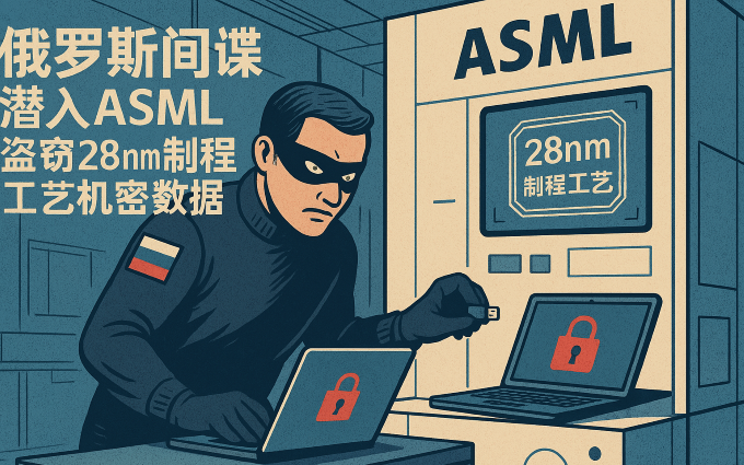 只为窃取28nm机密数据?俄罗斯间谍潜入ASML等半导体大厂遭逮捕