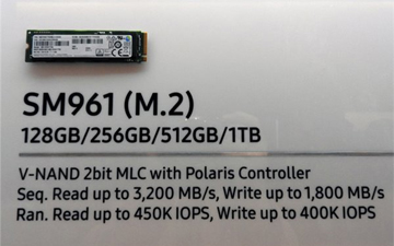 三星展示新型SSD 读取速度逆天
