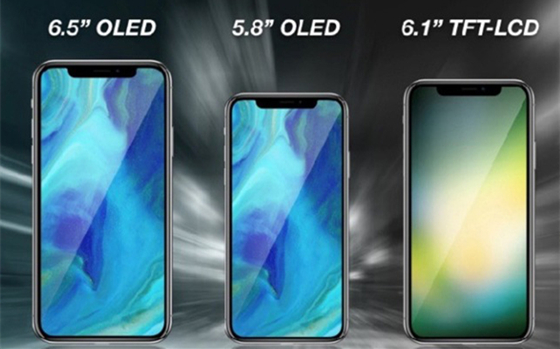 红色iPhone 8不急着买，今年还有三款新iPhone，LCD屏过半，Face ID全线普及