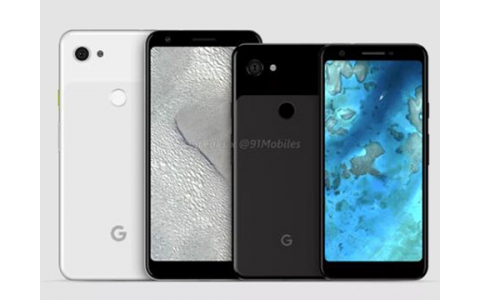 正面无刘海 Pixel 3 Lite渲染图曝光