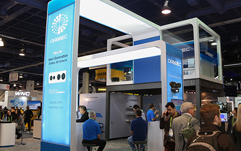智能生活核心元器件 CES2019奥比中光展示3D传感器