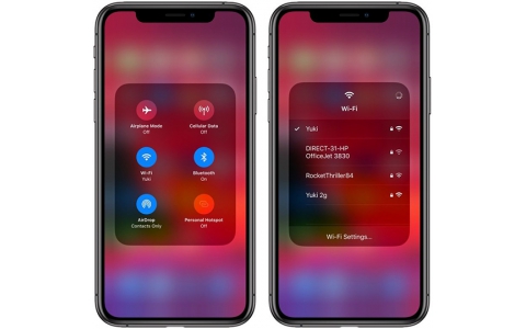 不再需要进入设置菜单 iOS13可在控制中心长按切换Wi-Fi和蓝牙
