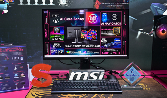 微星多款产品闪耀COMPUTEX 2025：AI智能QD-OLED显示器成C位