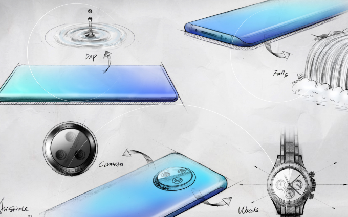 vivo NEX 新机设计图公布：三摄+瀑布屏 或搭载屏下摄像头