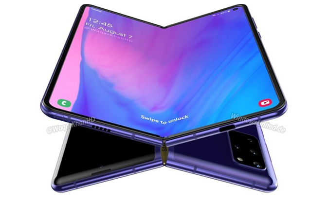 三星Galaxy Fold 2最新渲染图曝光 打孔屏、水滴屏统统满足你