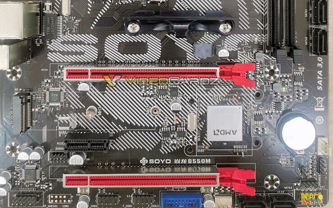 AMD B550主板曝光：支持PCIe 4.0通道，用料朴素