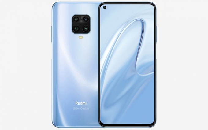 Redmi Note 9 Pro渲染图曝光：后置“浴霸”四摄 搭载骁龙720G芯片