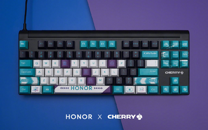 荣耀和Cherry联手打造另类机械键盘 包含AI和GPU Turbo元素