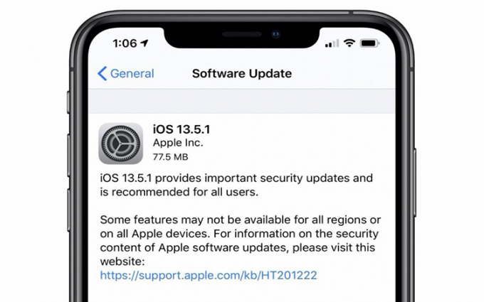 苹果发布iOS与iPadOS 13.5.1版本更新 修复越狱漏洞
