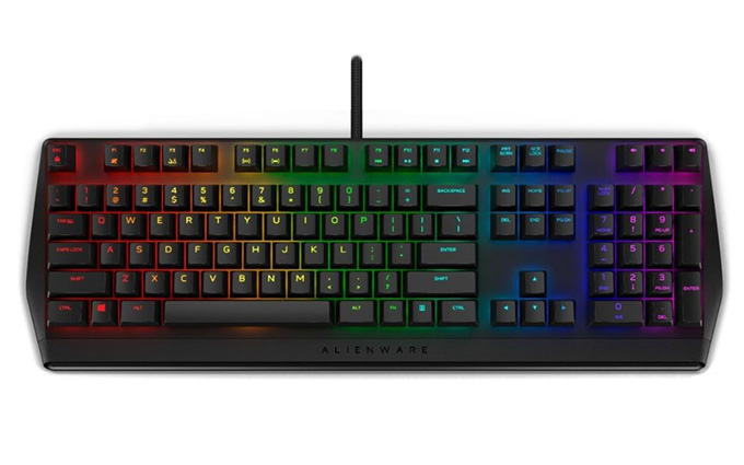 Alienware发布AW410K RGB机械键盘 延续AW510K设计 取消音量旋钮